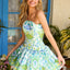 Ava Presley 42467 - Paisley Print Lace Trim Dress