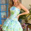 Ava Presley 42467 - Paisley Print Lace Trim Dress