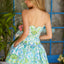 Ava Presley 42467 - Paisley Print Lace Trim Dress