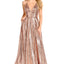 Ava Presley 27825 - Sequin Halter High Slit Gown