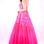 Ava Presley 27765 - Floral Applique Lace Up Ball Gown