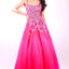 Ava Presley 27765 - Floral Applique Lace Up Ball Gown