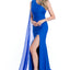 Ava Presley 37327 - One Shoulder Cape Evening Gown