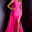 Ava Presley 37327 - One Shoulder Cape Evening Gown