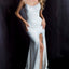 Ava Presley 37330 - Lace Up Slit Evening Gown