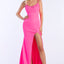 Ava Presley 37330 - Lace Up Slit Evening Gown