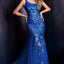 Ava Presley 37333 - One Shoulder Sequin Mermaid Gown