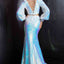 Ava Presley 37334 - Sequin Two Piece Lace Up Gown