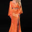 Ava Presley 37334 - Sequin Two Piece Lace Up Gown