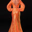 Ava Presley 37334 - Sequin Two Piece Lace Up Gown