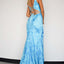 Ava Presley 37343 - Beaded Lace Up Mermaid Prom Dres