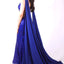 Ava Presley 37346 - Sequin Cape Sleeve Mermaid Gown