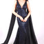 Ava Presley 37346 - Sequin Cape Sleeve Mermaid Gown