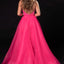 Ava Presley 37381 - Beaded Halter Jumpsuit with Overskirt