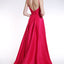 Ava Presley 35738 - Satin A Line Slit Gown