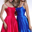 Ava Presley 35738 - Satin A Line Slit Gown