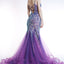 Ava Presley 35753 - Embroidered Lace Mermaid Tulle Gown