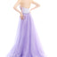 Ava Presley 35755 - Halter Lace Gown with Overskirt