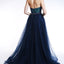 Ava Presley 35755 - Halter Lace Gown with Overskirt