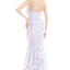 Ava Presley 35755 - Halter Lace Gown with Overskirt