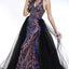 Ava Presley 35755 - Halter Lace Gown with Overskirt