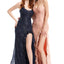 Ava Presley 36021 - Beaded Lace High Slit Prom Gown