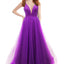 Ava Presley 36057 - Glitter Tulle Lace Up Prom Gown