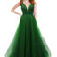 Ava Presley 36057 - Glitter Tulle Lace Up Prom Gown