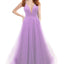 Ava Presley 36057 - Glitter Tulle Lace Up Prom Gown