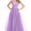 Ava Presley 36057 - Glitter Tulle Lace Up Prom Gown