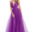 Ava Presley 36057 - Glitter Tulle Lace Up Prom Gown