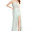 Ava Presley 36020 - Lace Up High Slit Prom Gown