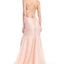Ava Presley 36020 - Lace Up High Slit Prom Gown