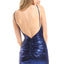Ava Presley 25934 - Bodycon Open Back Mini Dress
