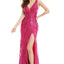 Ava Presley 36031 - Sequin High Slit Overskirt Gown