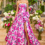 Ava Presley 42459 - Strapless Floral Print Prom Ball Gown KOMAL