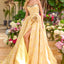 Ava Presley 42517 - Rosette Detail Floral Jacquard Ball Gown