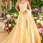 Ava Presley 42517 - Rosette Detail Floral Jacquard Ball Gown