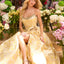 Ava Presley 42517 - Rosette Detail Floral Jacquard Ball Gown