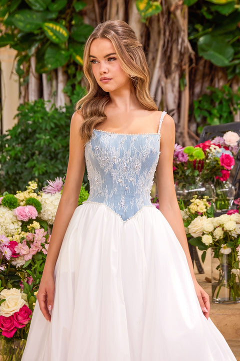 Ava Presley 42519 - Lace Corset A-Line Prom Ball Gown