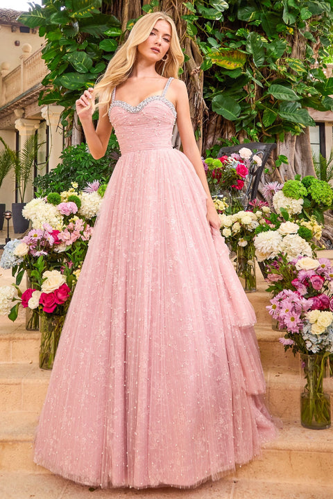 Ava Presley 42526 - Beaded Sweetheart A-Line Prom Gown