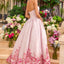 Ava Presley 42540 - Ruched Floral Border Ball Gown