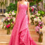 Ava Presley 42577 - Ruffle Detail Printed Prom Gown