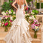 Ava Presley 42578 - Pearl Strap Ruffle Mermaid Gown