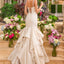 Ava Presley 42578 - Pearl Strap Ruffle Mermaid Gown