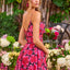 Ava Presley 43006 - Floral Spaghetti Strap Prom Gown