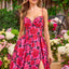 Ava Presley 43006 - Floral Spaghetti Strap Prom Gown