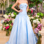 Ava Presley 47374 - Folded Neckline Drop Waist Gown