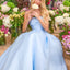 Ava Presley 47374 - Folded Neckline Drop Waist Gown