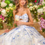 Ava Presley 47377 - Rosette Cutout Floral Ball Gown
